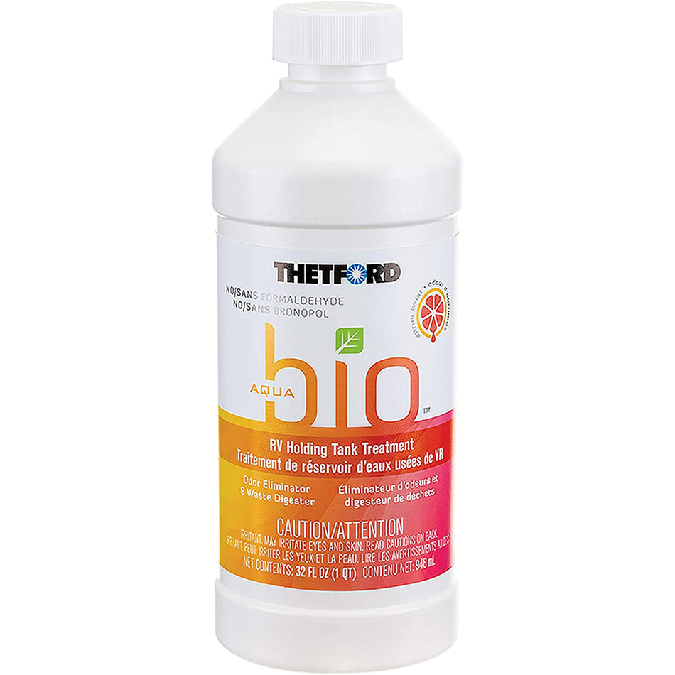 Thetford AquaBio RV Holding Tank Treatment - Citrus Twist Scent - Formaldehyde Free - 32oz 96607 — Quality Boat Parts