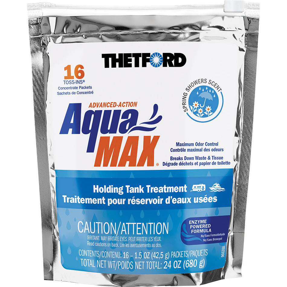 Thetford AquaMax® Holding Tank Treatment - 16 Toss-Ins - Spring Shower Scent 96631 — Quality Boat Parts