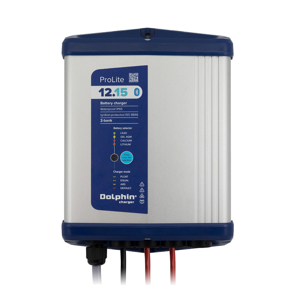 Dolphin Charger PROLITE Series Dolphin Battery Charger - 12V, 15A, 110VAC - 2 Outputs 99215 — Quality Boat Parts