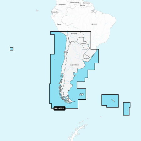 Navionics NASA005L - Chile, Argentina & Easter Island - Navionics+ 010-C1365-30 — Quality Boat Parts
