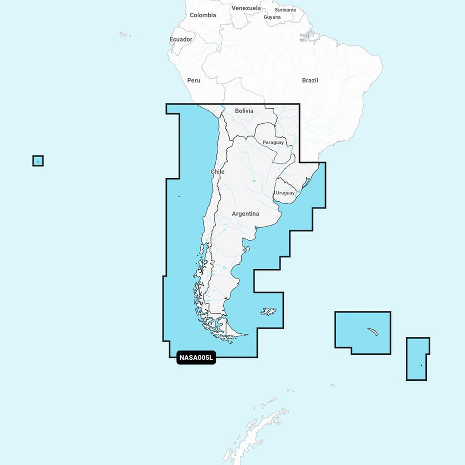 Navionics NASA005L - Chile, Argentina & Easter Island - Navionics+ 010-C1365-30 — Quality Boat Parts