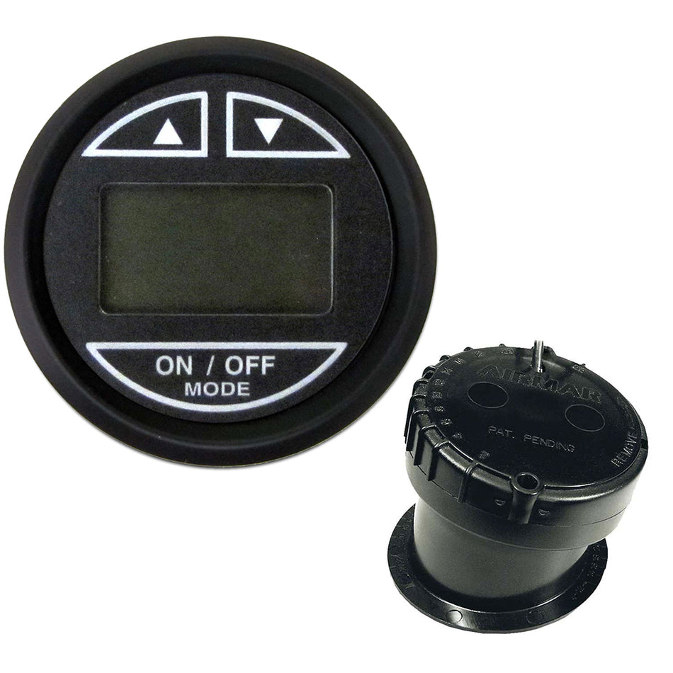 Faria Euro Black 2" Depth Sounder w/In-Hull Transducer 12851 — Quality Boat Parts