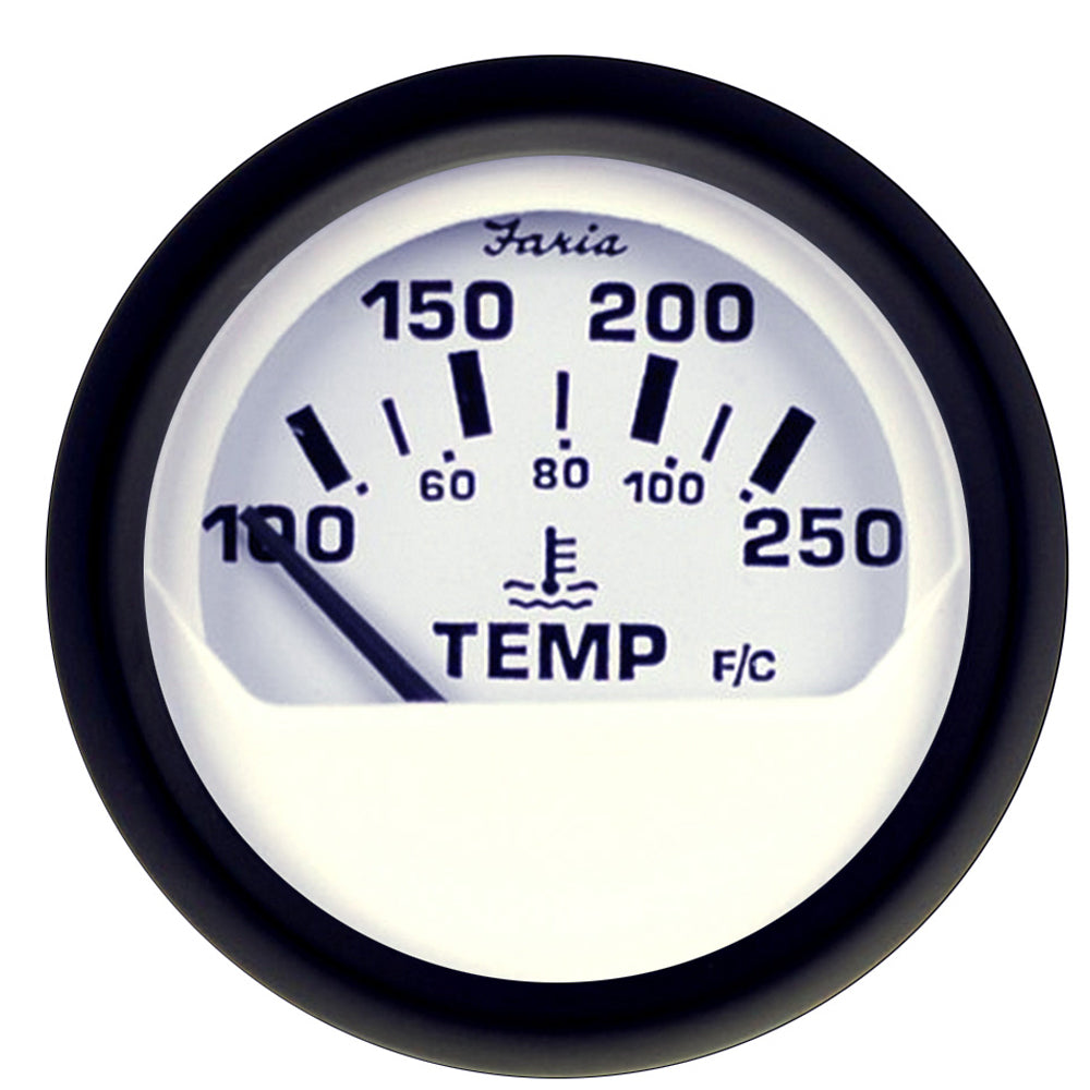 Faria Euro White 2" Water Temperature Gauge (100-250°F) 12904 — Quality Boat Parts