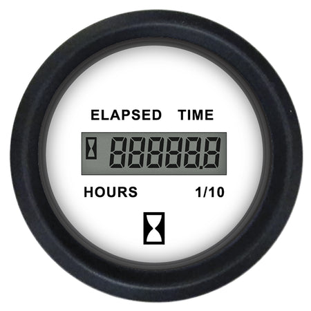 Faria Euro White 2" Hourmeter (Digital) 12913 — Quality Boat Parts