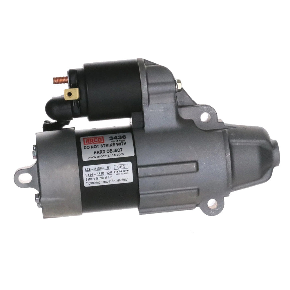 ARCO Marine Premium Replacement Outboard Starter f/Yamaha 200-300HP - 9 Tooth 3436 — Quality Boat Parts