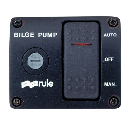 Rule Deluxe 3-Way Lighted Rocker Panel Switch 43 — Quality Boat Parts
