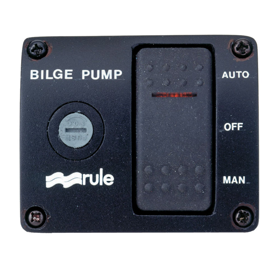 Rule Deluxe 3-Way Lighted Rocker Panel Switch 43 — Quality Boat Parts