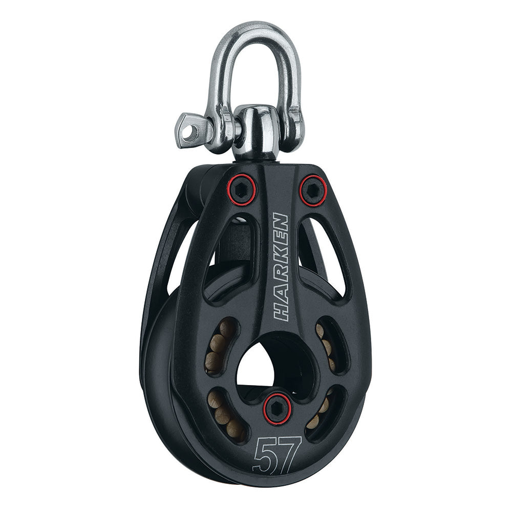 Harken 57mm Aluminum Low Load Black Magic Block w/Swivel 3226 — Quality Boat Parts