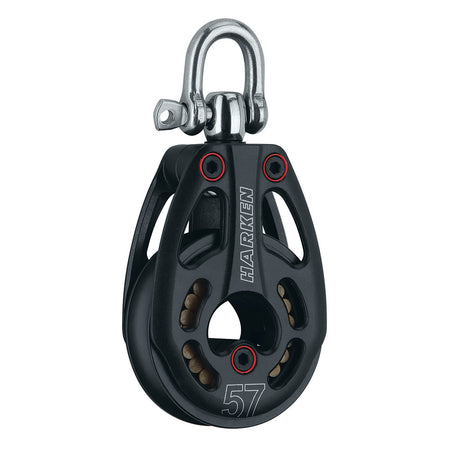 Harken 57mm Aluminum Low Load Black Magic Block w/Swivel 3226 — Quality Boat Parts