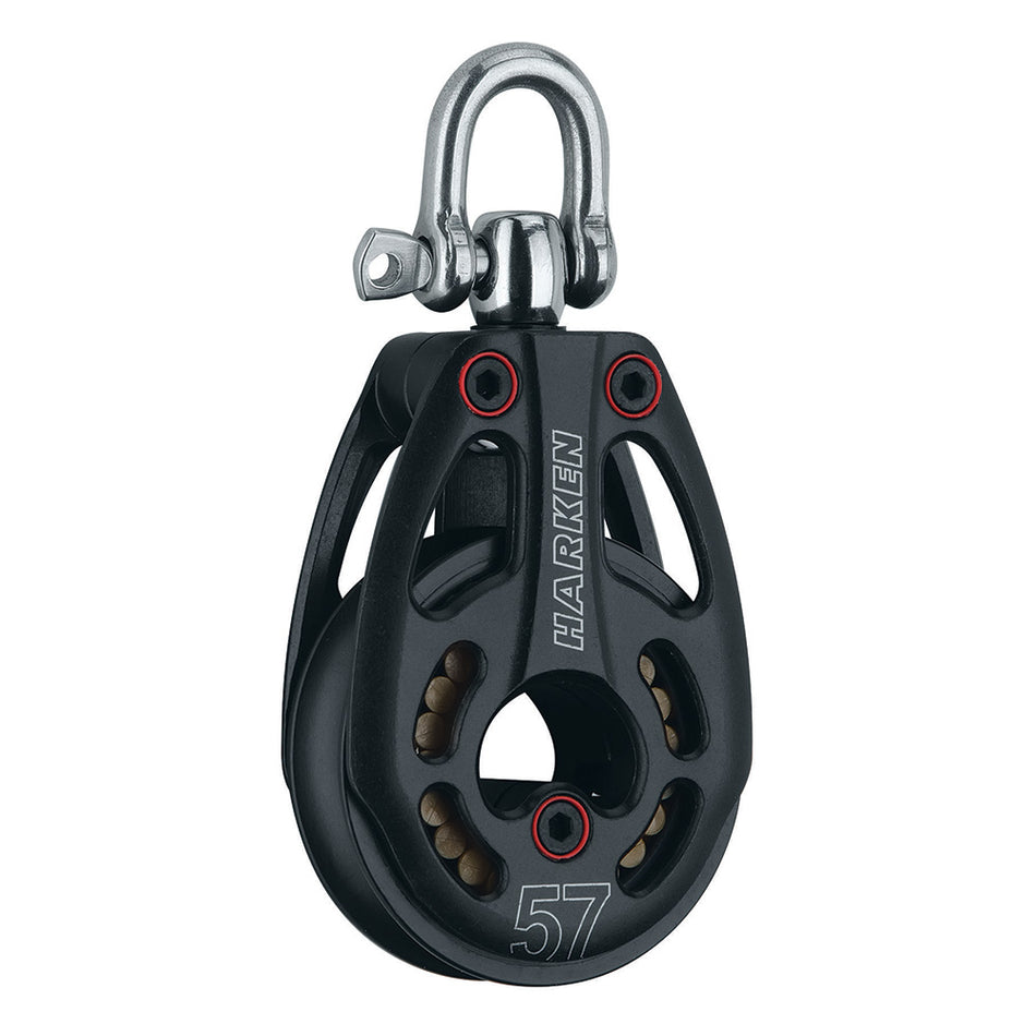 Harken 57mm Aluminum Low Load Black Magic Block w/Swivel 3226 — Quality Boat Parts