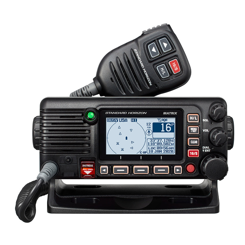 Standard Matrix AIS/GPS Black 25W Fixed Mount VHF NMEA2000 GX2410GPS — Quality Boat Parts