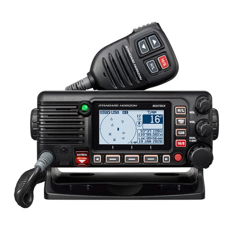 Standard Matrix AIS/GPS Black 25W Fixed Mount VHF NMEA2000 GX2410GPS — Quality Boat Parts