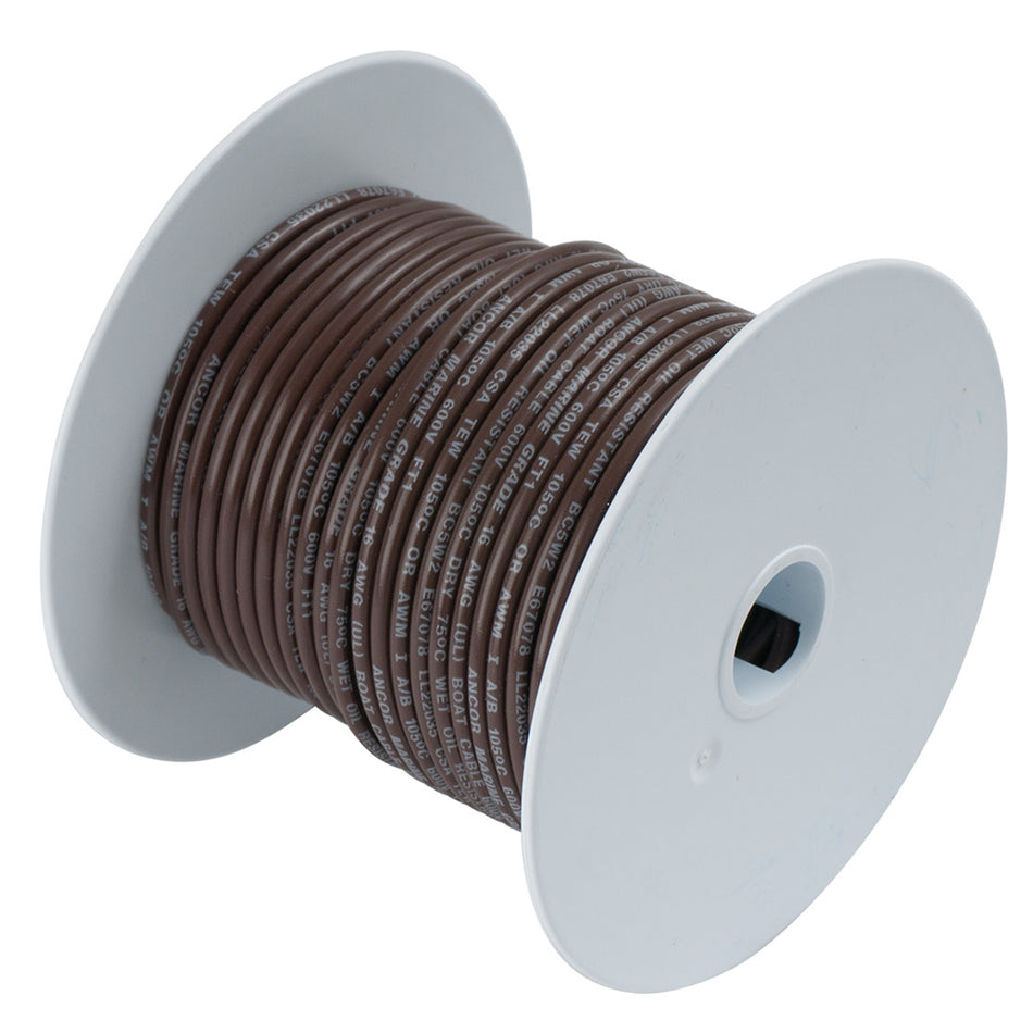 Ancor Brown 12 AWG Tinned Copper Wire - 100' 106210 — Quality Boat Parts