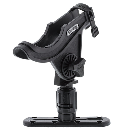 Scotty 282 Baitcaster Rod Holder Track Combo w/Gearhead & 4" Track 0282-BK — Quality Boat Parts