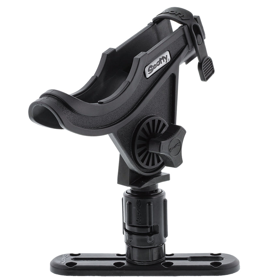 Scotty 282 Baitcaster Rod Holder Track Combo w/Gearhead & 4" Track 0282-BK — Quality Boat Parts