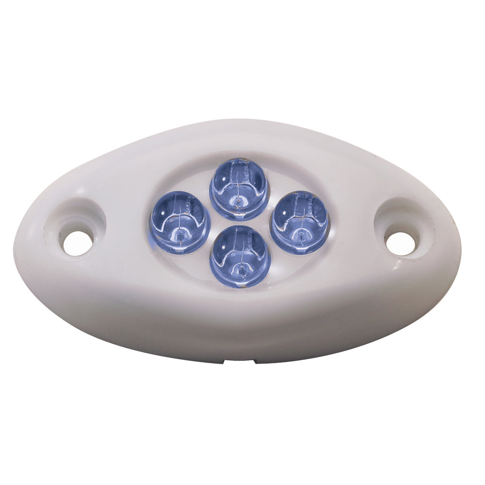 Innovative Lighting Courtesy Light - 4 LED Surface Mount - Blue LED/White Case 004-2100-7 — Quality Boat Parts