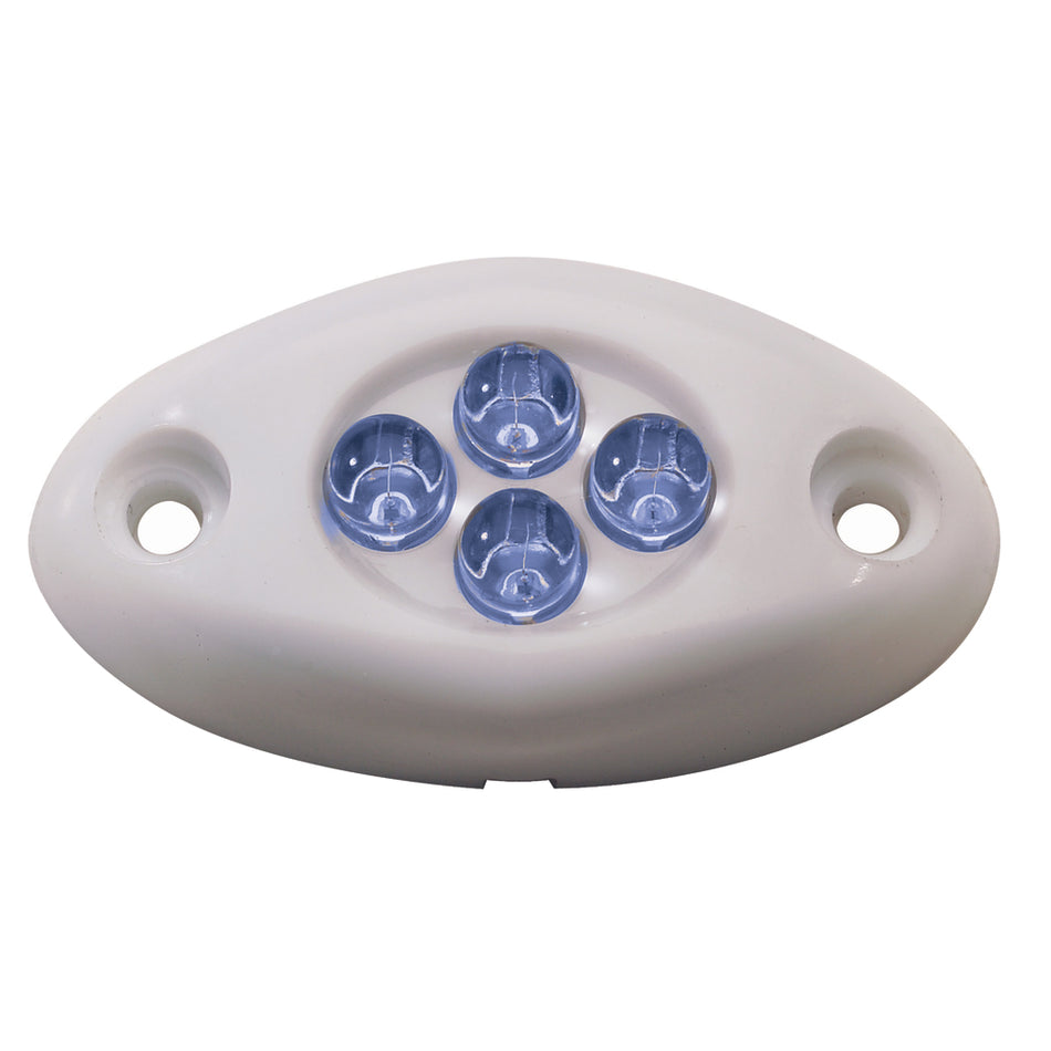 Innovative Lighting Courtesy Light - 4 LED Surface Mount - Blue LED/White Case 004-2100-7 — Quality Boat Parts