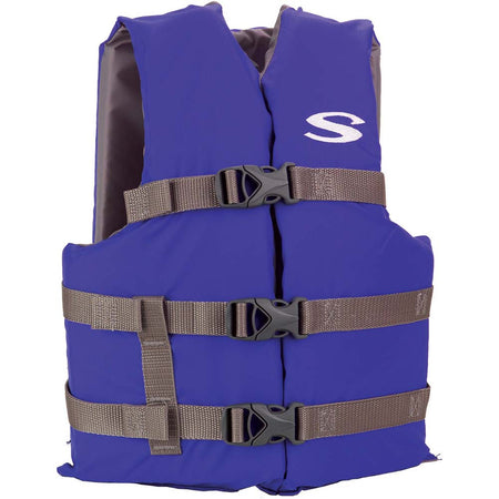 Stearns Youth Classic Vest Life Jacket - 50-90lbs - Blue/Grey 2159360 — Quality Boat Parts