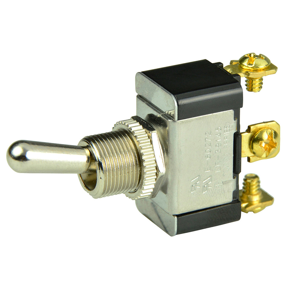 BEP SPDT Chrome Plated Toggle Switch - ON/OFF/(ON) 1002015 — Quality Boat Parts