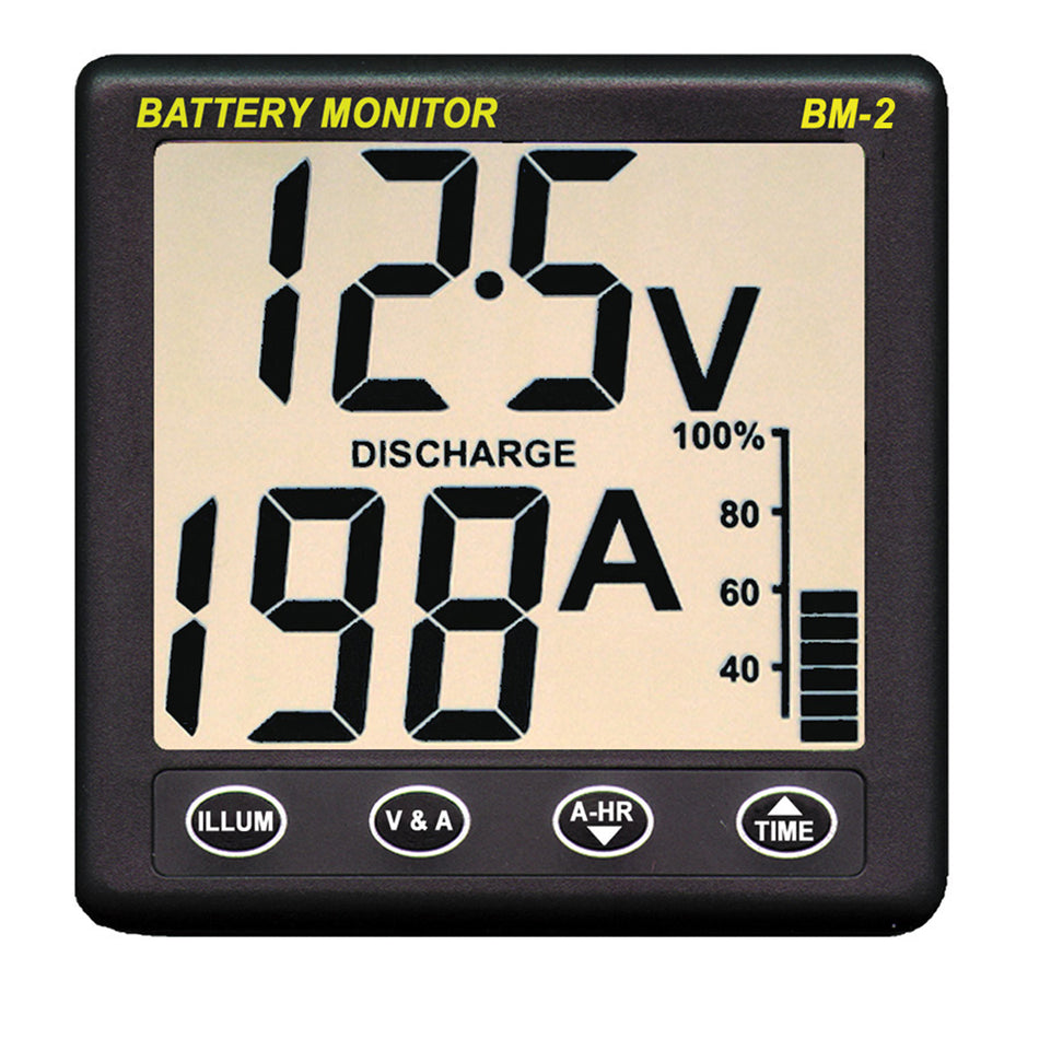 Clipper BM-2 Battery Monitor w/Shunt - 200Amp BM-2 — Quality Boat Parts