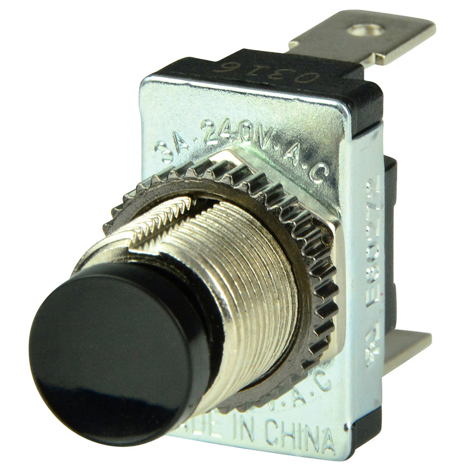 BEP Black SPST Momentary Contact Switch - OFF/(ON) 1001402 — Quality Boat Parts