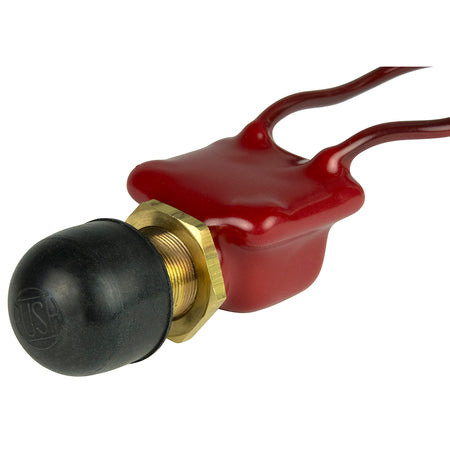 BEP 2-Position SPST PVC Coated Push Button Switch - OFF/(ON) 1001506 — Quality Boat Parts