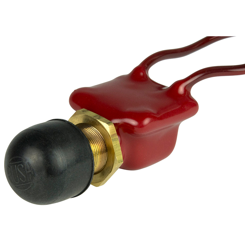 BEP 2-Position SPST PVC Coated Push Button Switch - OFF/(ON) 1001506 — Quality Boat Parts