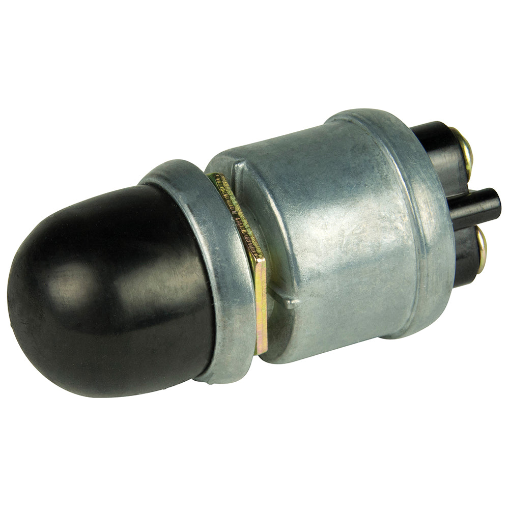 BEP 2-Position SPST Heavy-Duty Push Button Switch w/Cover - OFF/(ON) - 35 Amp 1001508 — Quality Boat Parts