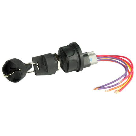 BEP 4-Position Sealed Nylon Ignition Switch - Accessory/OFF/Ignition & Accessory/Start 1001603 — Quality Boat Parts