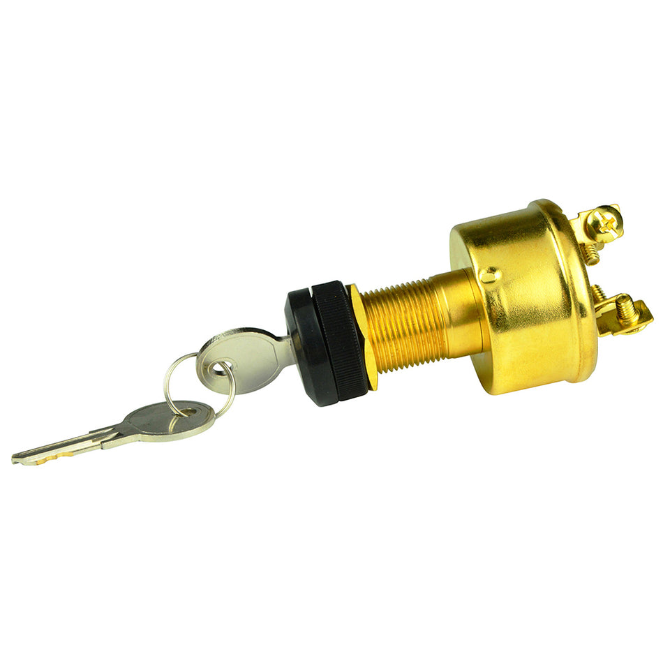 BEP 4-Position Brass Ignition Switch - Accessory/OFF/Ignition & Accessory/Start 1001609 — Quality Boat Parts