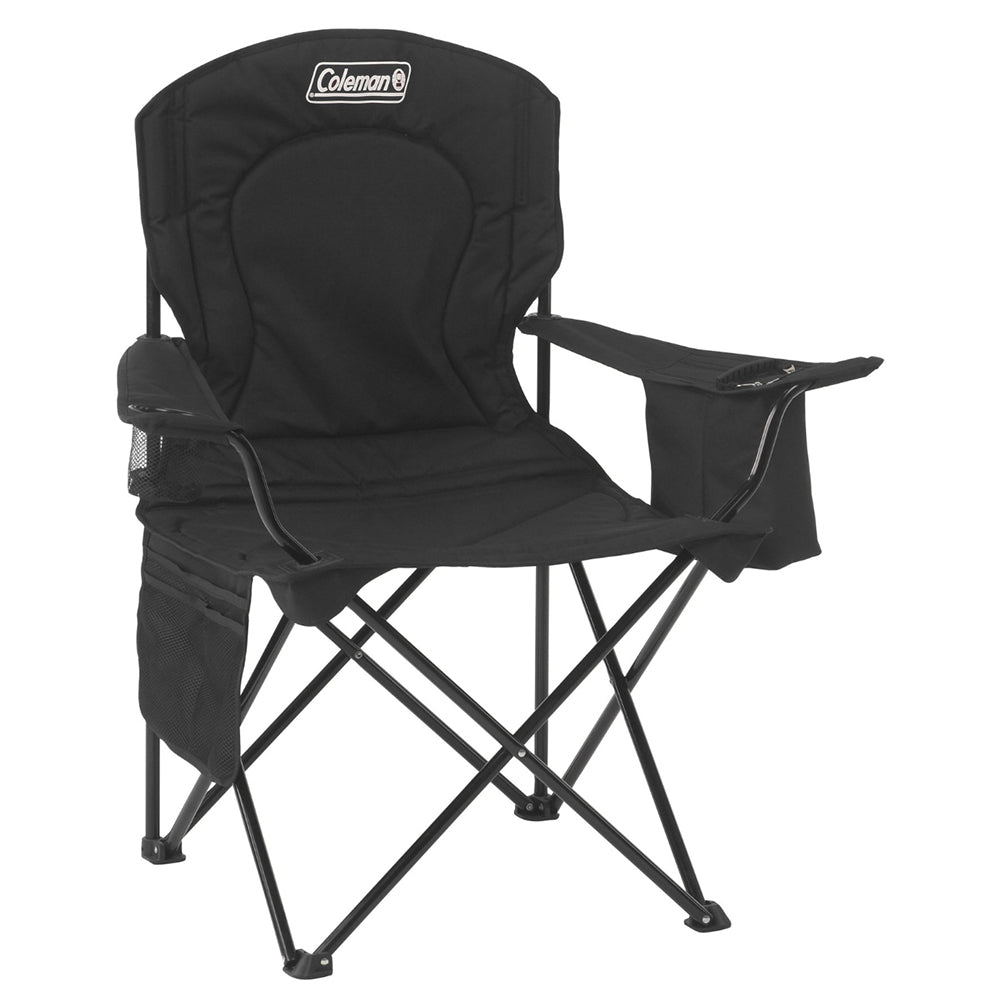 Coleman Cooler Quad Chair - Black 2000032007 — Quality Boat Parts