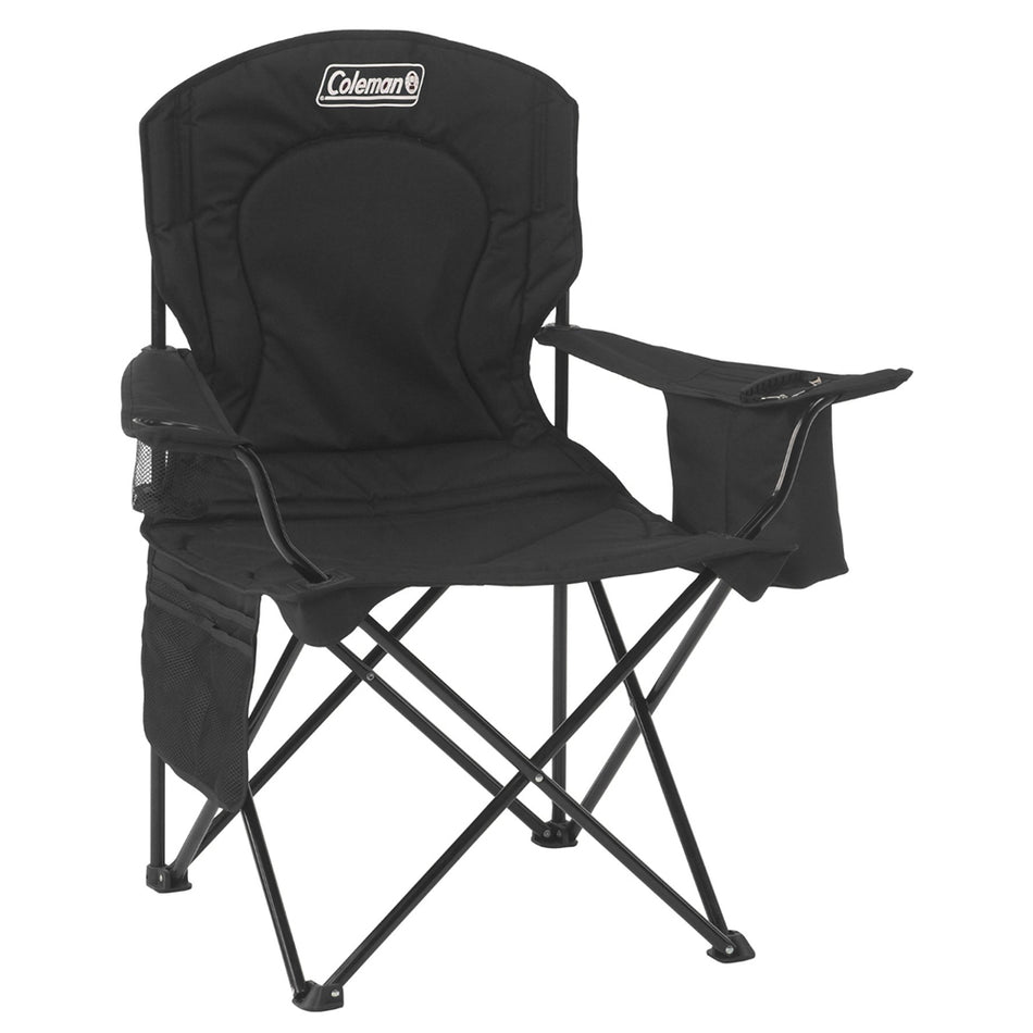 Coleman Cooler Quad Chair - Black 2000032007 — Quality Boat Parts