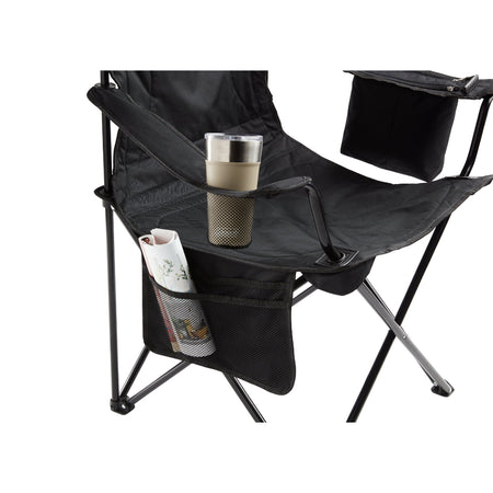 Coleman Cooler Quad Chair - Black 2000032007 — Quality Boat Parts
