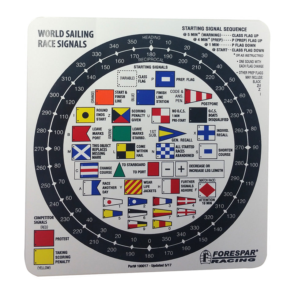 Forespar Nash 207 Racing Signal Flag Label 100017 — Quality Boat Parts