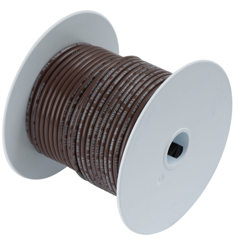 Ancor Brown 18 AWG Tinned Copper Wire - 100' 100210 — Quality Boat Parts