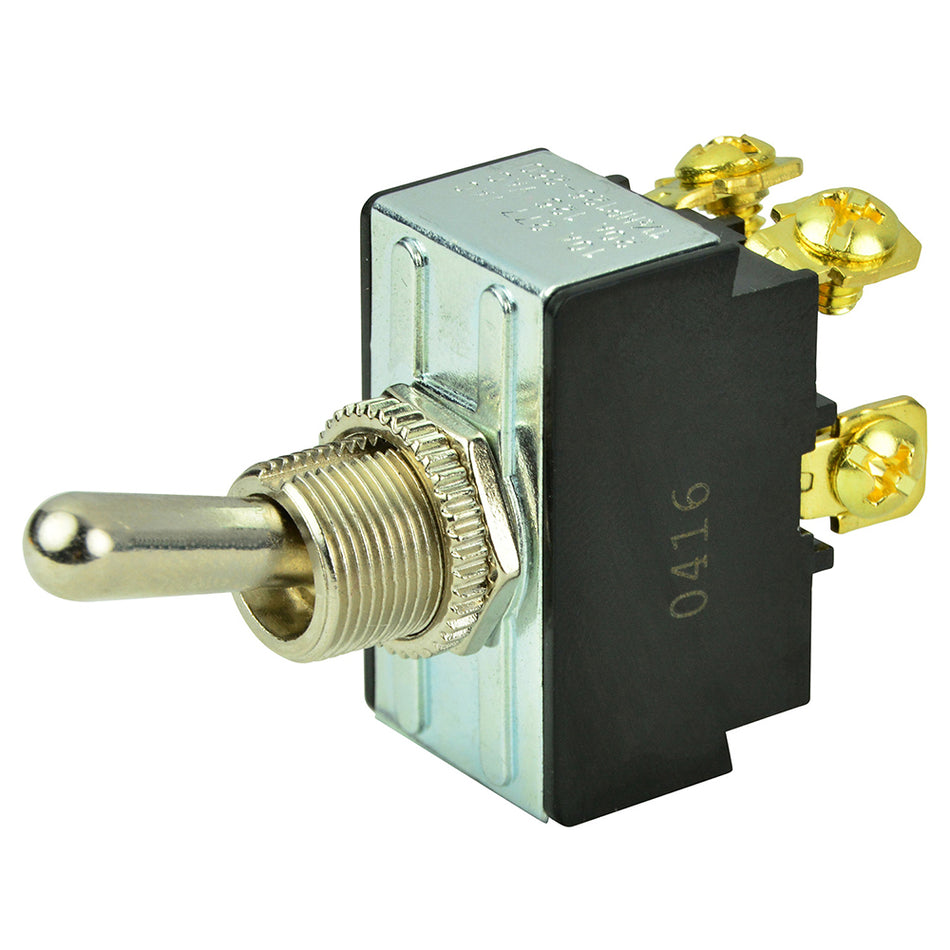 BEP DPST Chrome Plated Toggle Switch - OFF/ON 1002017 — Quality Boat Parts