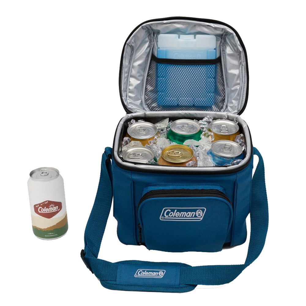 Coleman CHILLER™ 9-Can Soft-Sided Portable Cooler - Deep Ocean 2158134 — Quality Boat Parts