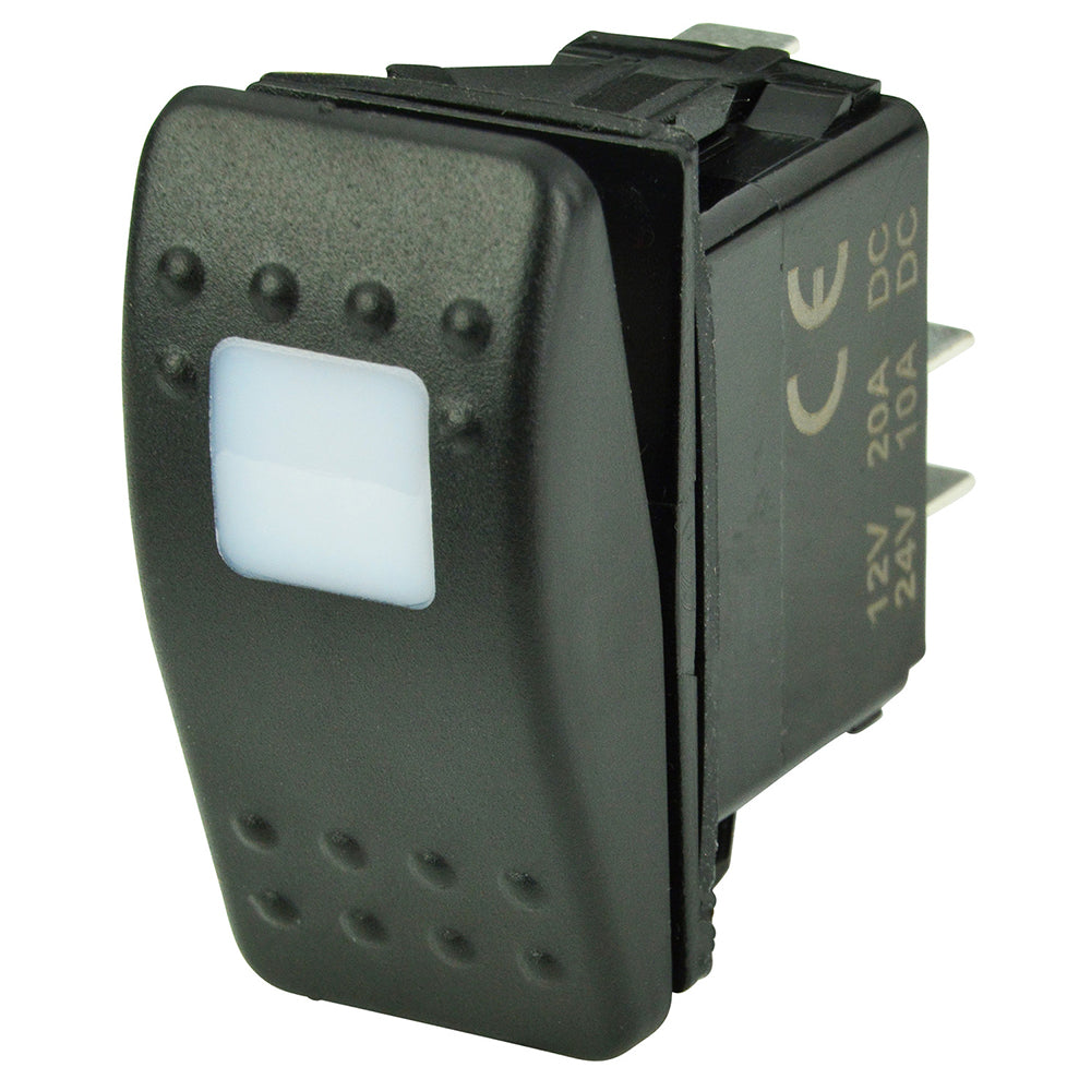 BEP SPST Contura Switch - 1-Amber LED - OFF/ON 1001801 — Quality Boat Parts