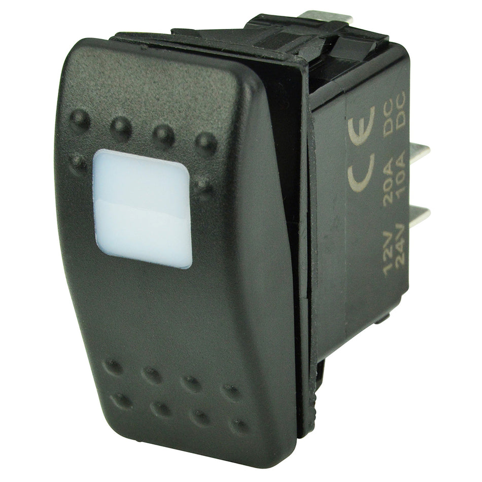 BEP SPST Contura Switch - 1-Amber LED - OFF/ON 1001801 — Quality Boat Parts