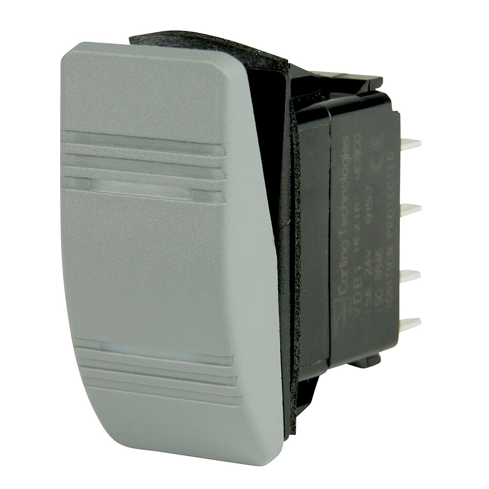 BEP DPDT Contura Switch - 2-Amber LEDs - Gray - ON/ON 1001812 — Quality Boat Parts