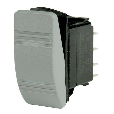 BEP DPDT Contura Switch - 2-Amber LEDs - Gray - ON/ON 1001812 — Quality Boat Parts