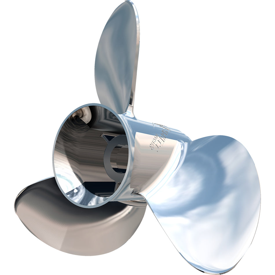 Turning Point Express® Mach3™ - Left Hand - Stainless Steel Propeller - EX-1415-L - 3-Blade - 15" x 15 Pitch 31501522 — Quality Boat Parts