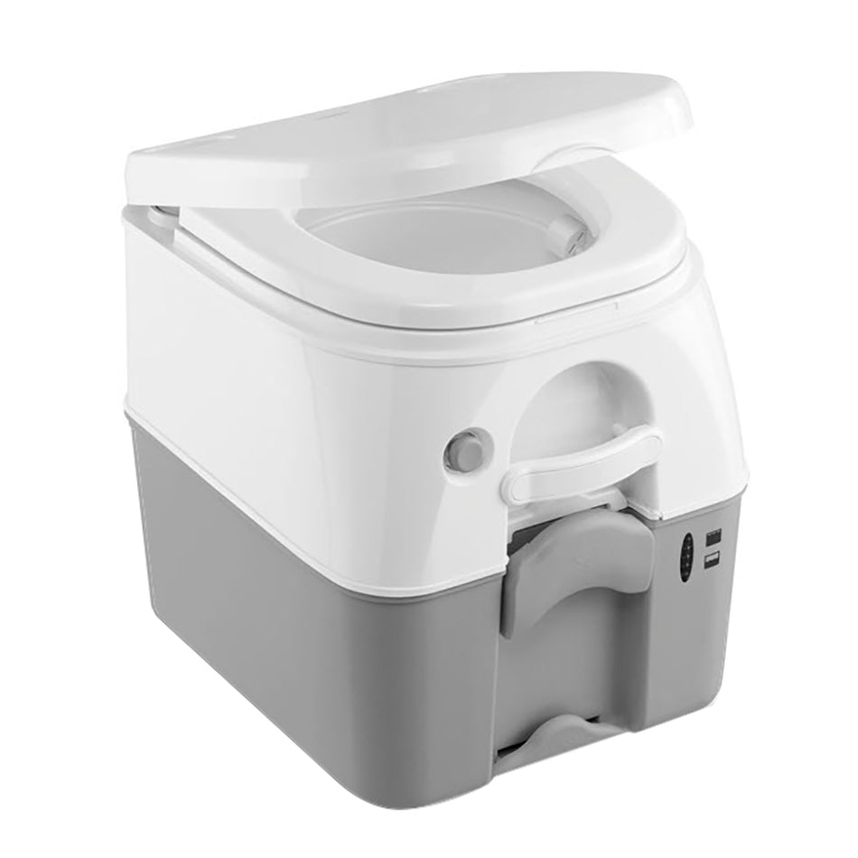 Dometic 975 MSD Portable Toilet w/Mounting Brackets - 5 Gallon - Grey 301197506 — Quality Boat Parts