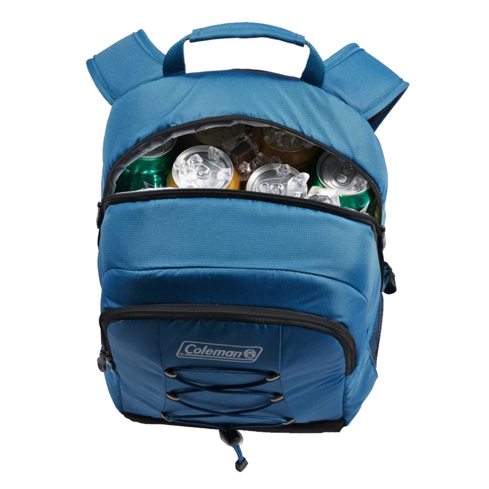 Coleman CHILLER™ 28-Can Soft-Sided Backpack Cooler - Deep Ocean 2158118 — Quality Boat Parts
