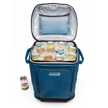 Coleman CHILLER™ 42-Can Soft-Sided Portable Cooler w/Wheels - Deep Ocean 2158120 — Quality Boat Parts