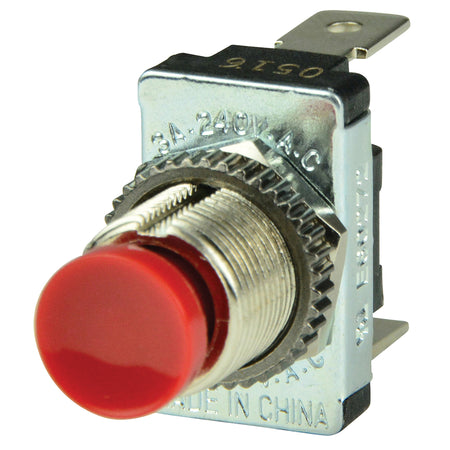 BEP Red SPST Momentary Contact Switch - OFF/(ON) 1001401 — Quality Boat Parts