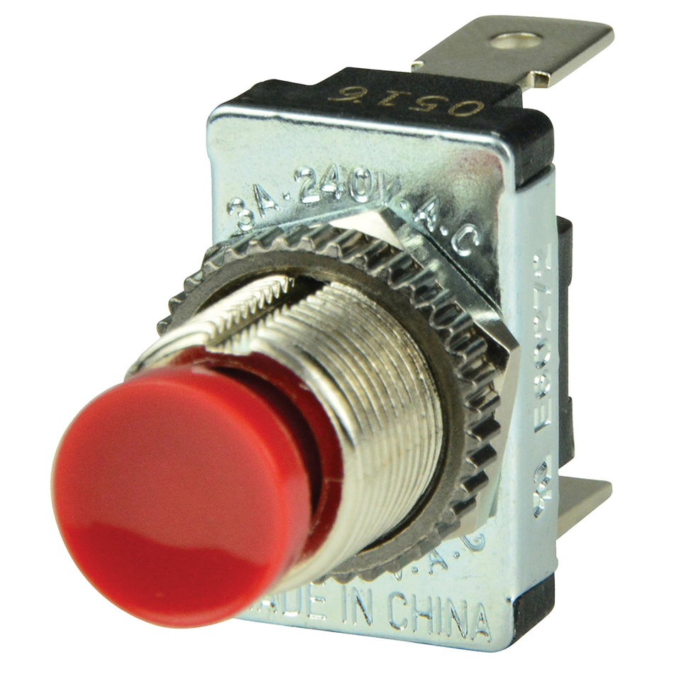 BEP Red SPST Momentary Contact Switch - OFF/(ON) 1001401 — Quality Boat Parts