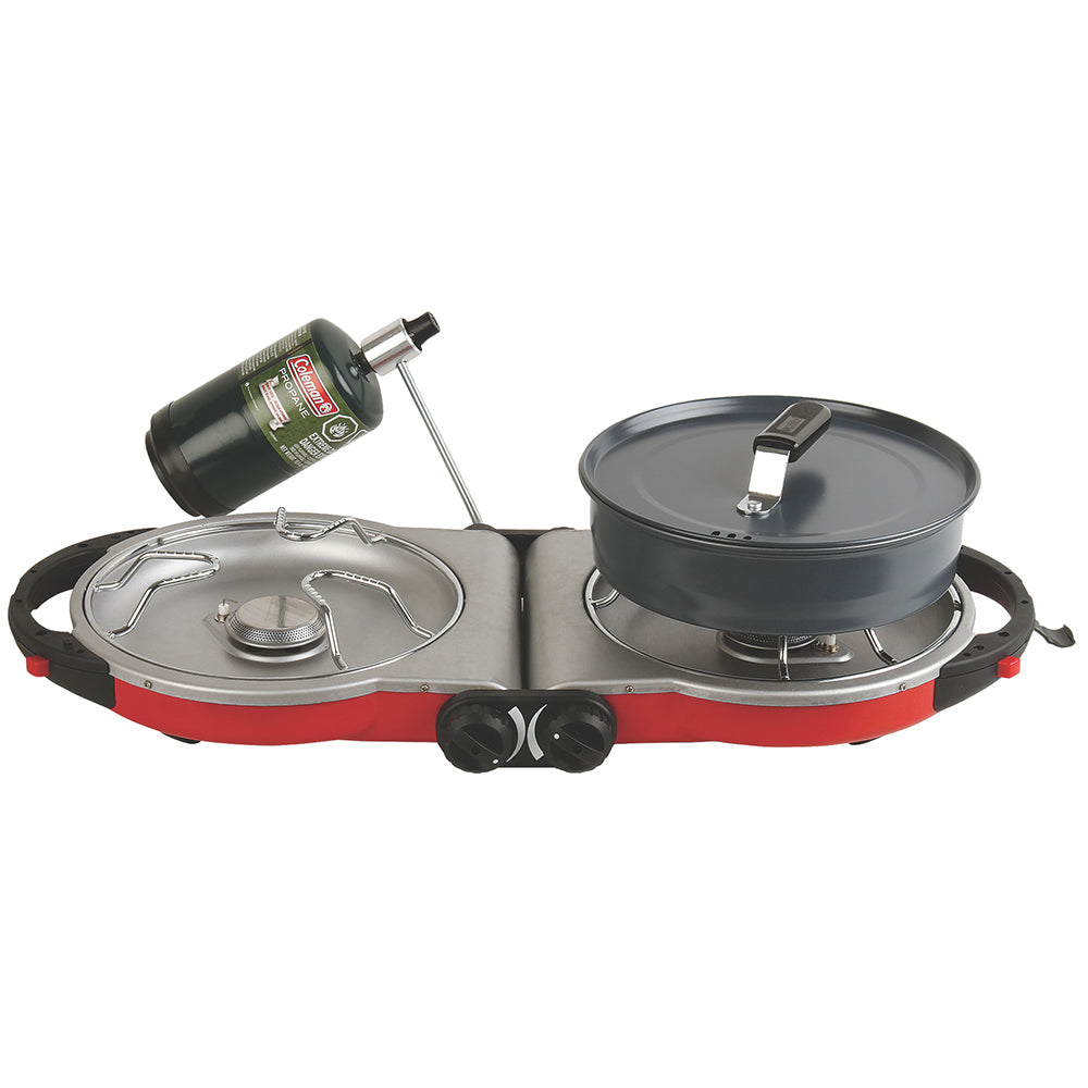 Coleman PerfectFlow™ InstaStart™ Fold N Go™ Stove - 2-Burner 2000038018 — Quality Boat Parts