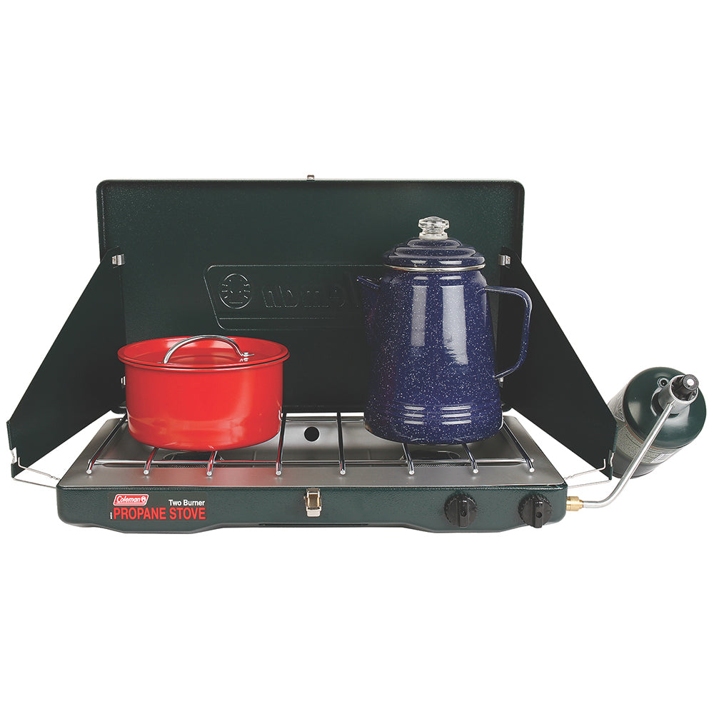 Coleman PerfectFlow™ 2-Burner Classic Stove - Propane 2000037883 — Quality Boat Parts