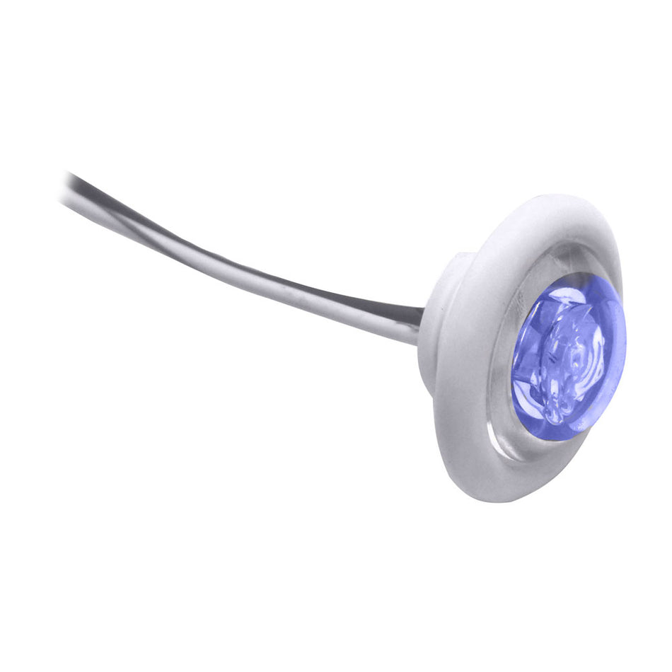 Innovative Lighting LED Bulkhead/Livewell Light "The Shortie" Blue LED w/ White Grommet 011-2540-7 — Quality Boat Parts